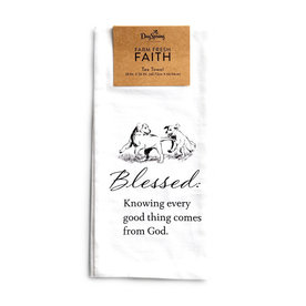 Dayspring Farm Fresh Faith Tea Towel-Blessed-Puppies  J1552