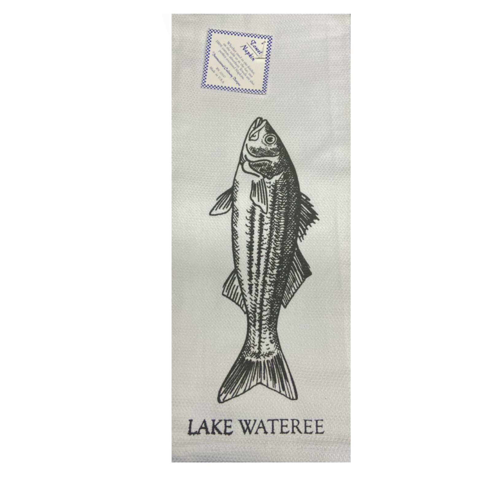 International Culinary Design Lake Wateree  Bass Towel  1005LW loading=