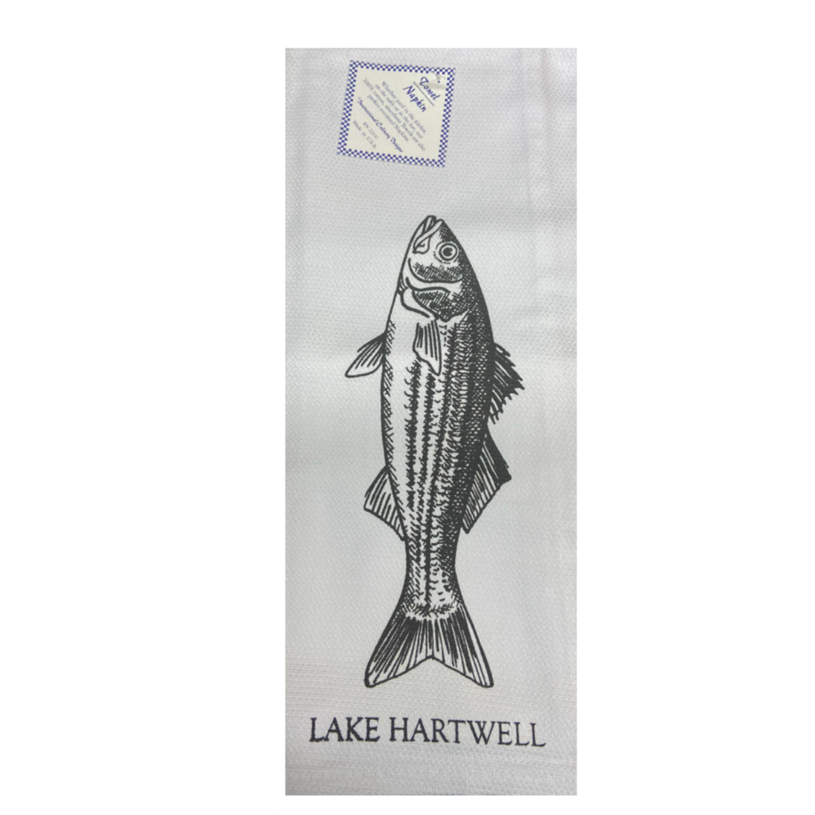 International Culinary Design Lake Hartwell Bass Towel  1005LH loading=