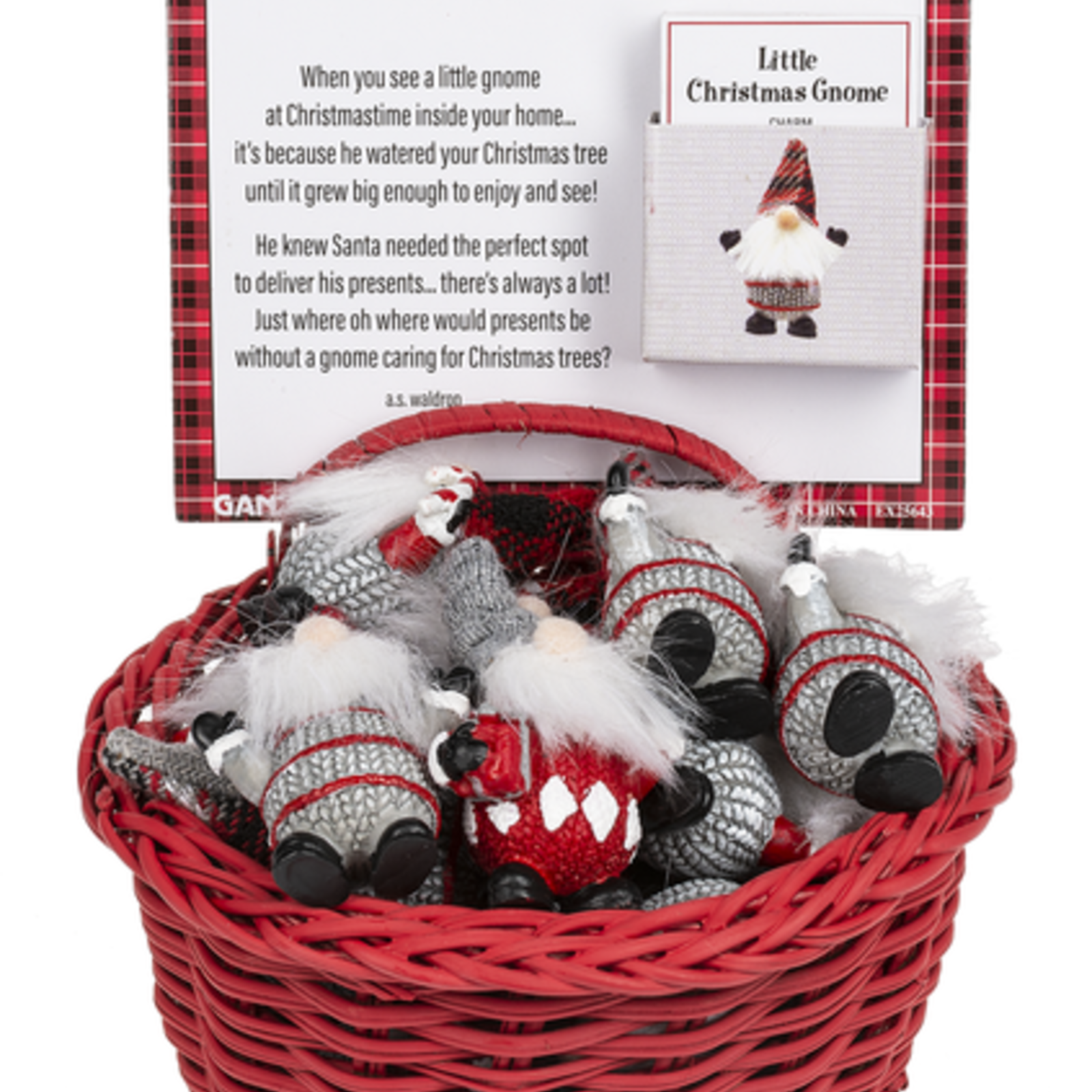 Ganz Little Christmas Gnome Charm (1)Assorted   EX25643 loading=