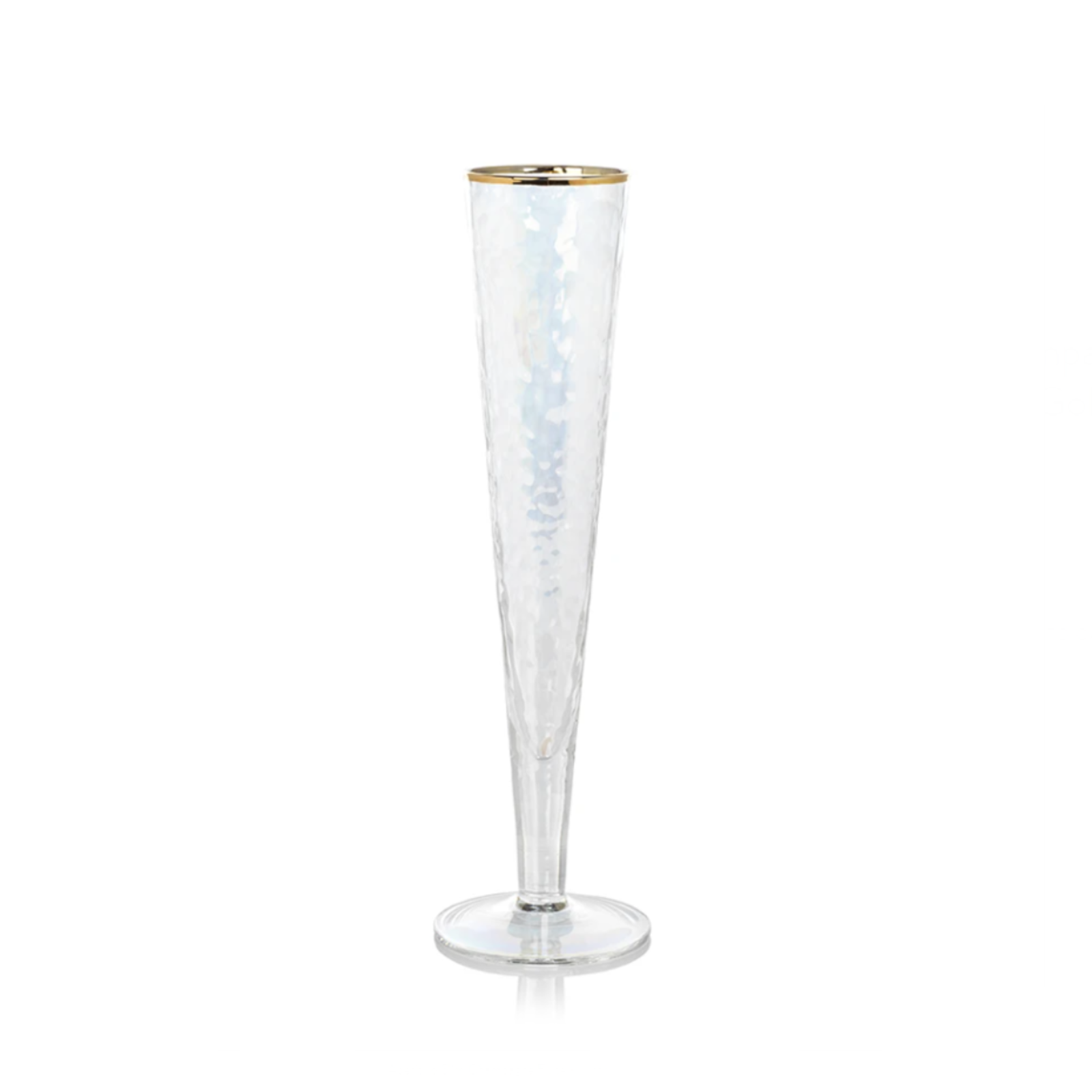 Zodax Champagne Flute Luster with Gold Rim CH-5612 loading=