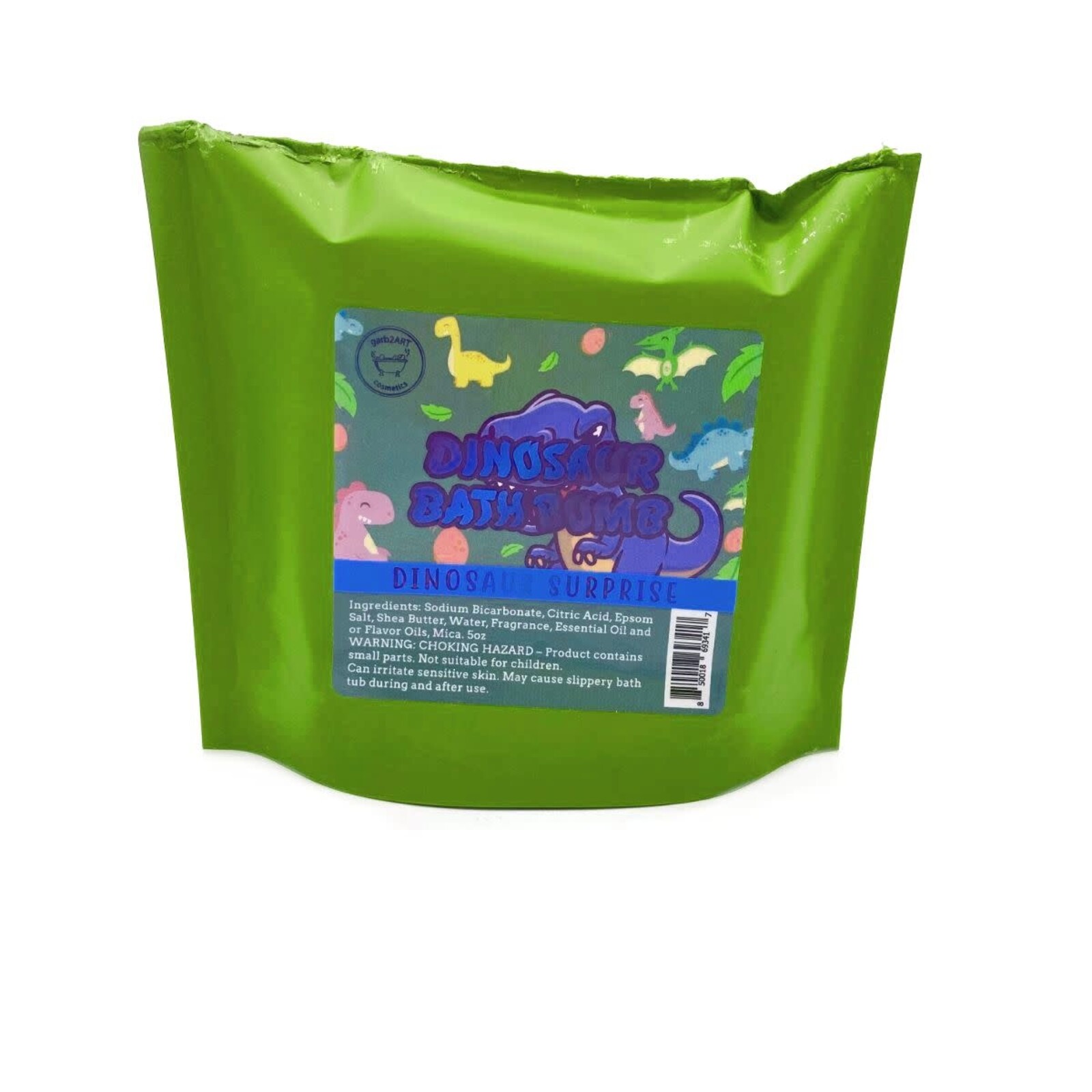 Garb2art Cosmetics Dinosaur Surprise Bath Bomb loading=