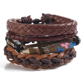 Mad Man Multi Strand Bracelet Crossed   2981g