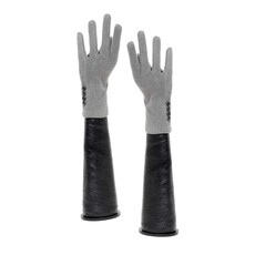 Meravic Grey Gloves with Buttons   X8045