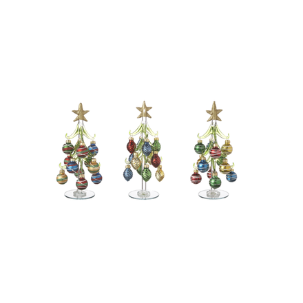 Ganz Christmas Trees with Ornaments  EX29352