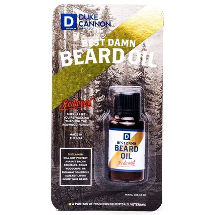 Duke Cannon Best Damn Beard Oil  Travel Size BLISTEREDMINIDBOIL