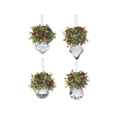 Kissing Krystals Mistletoe Krystal Ornament (1)    KK10