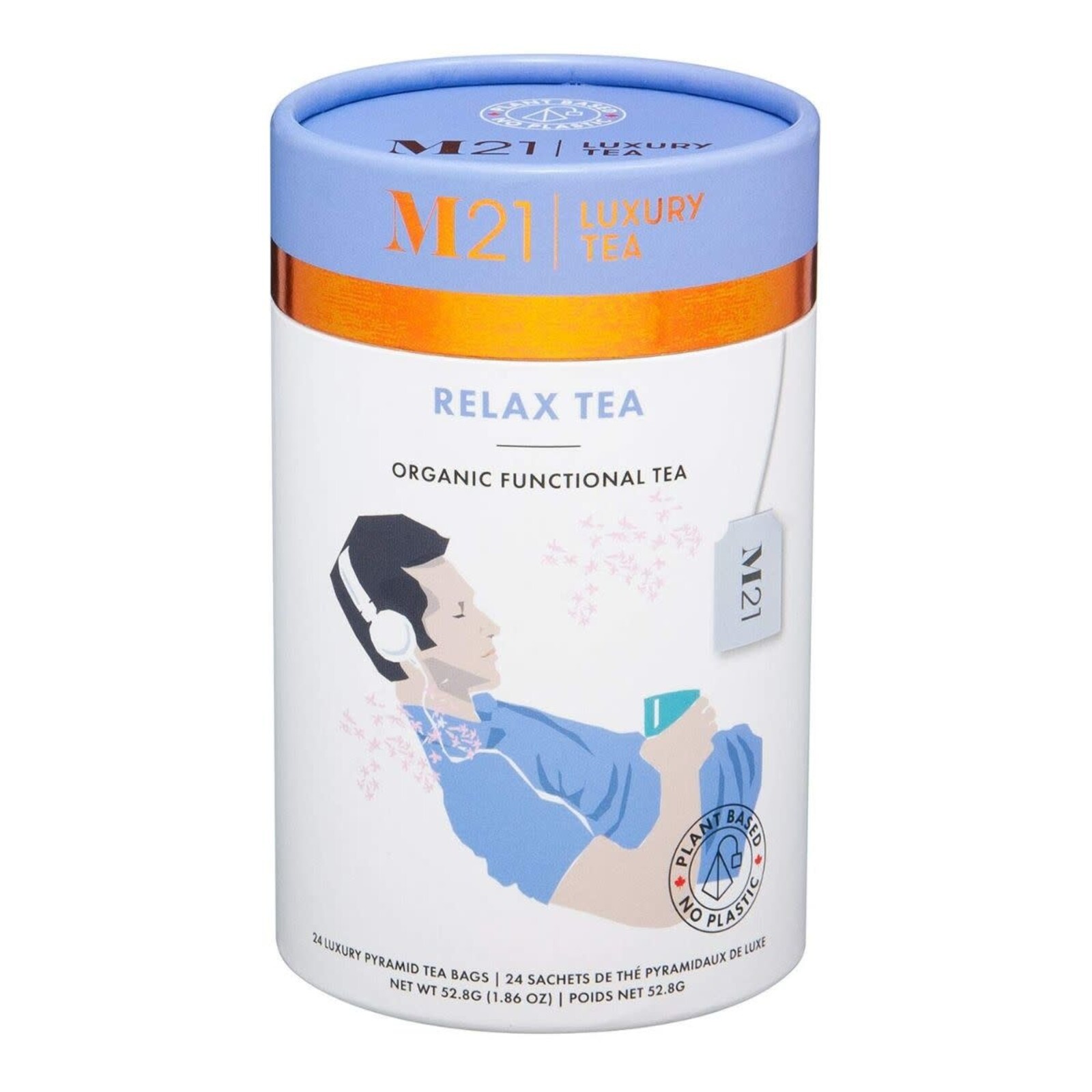 The Metropolitan Tea Company LTD. Relaxation Tea  24 teabags per can 24py-fure-66pc-40g loading=