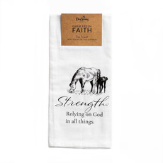 Dayspring Farm Fresh Faith Tea Towel-Strength  Horse   J1551