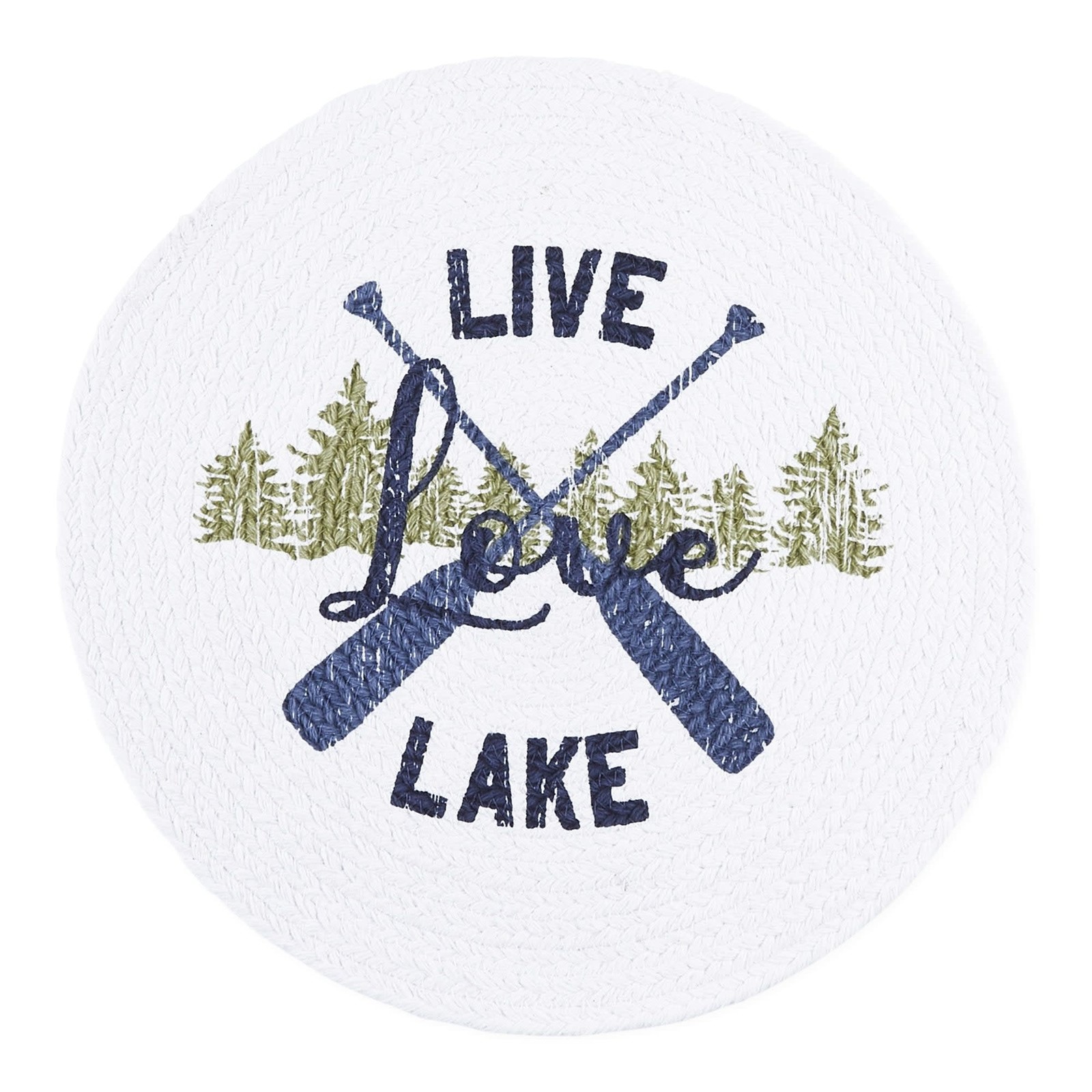 Design Imports DII Lake Life Print Braided Placemat   751605 loading=