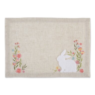 Design Imports DII Spring Meadow Embroidered Placemat 753588