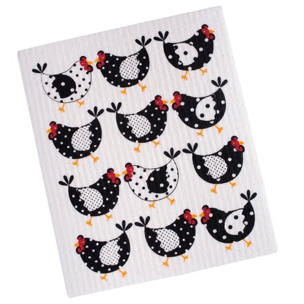 Design Imports DII Chickens Swedish Dishcloth  91182