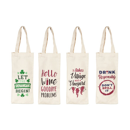 Evergreen Enterprises Wine Bags with Message    P3984