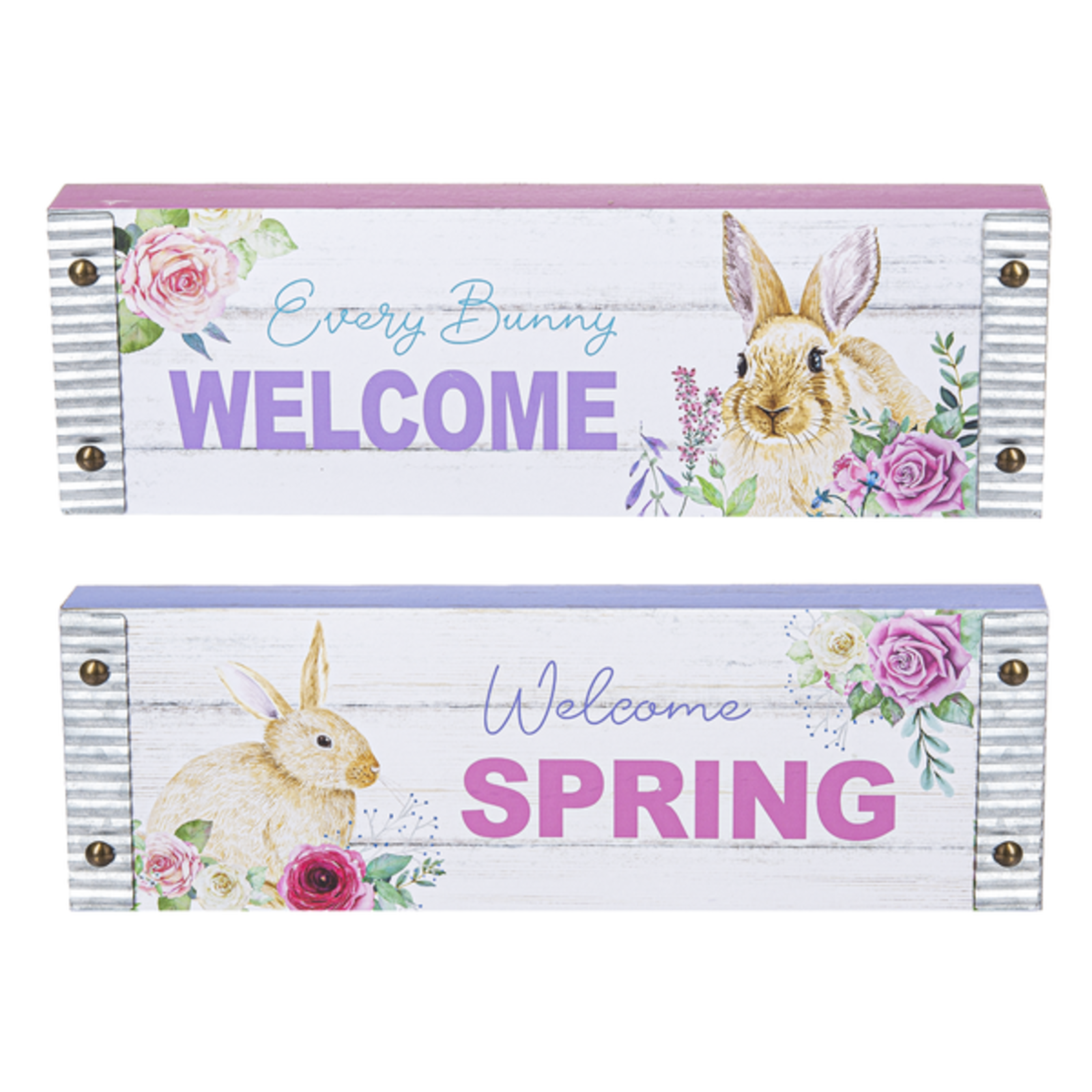 Ganz Easter Floral Bunnies - Shelfsitters  EA15544 loading=