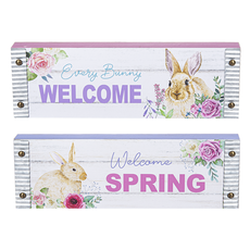 Ganz Easter Floral Bunnies - Shelfsitters  EA15544
