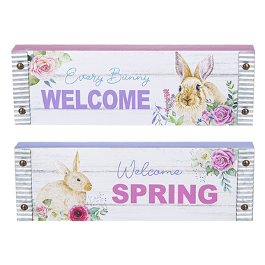 Ganz Easter Floral Bunnies - Shelfsitters  EA15544