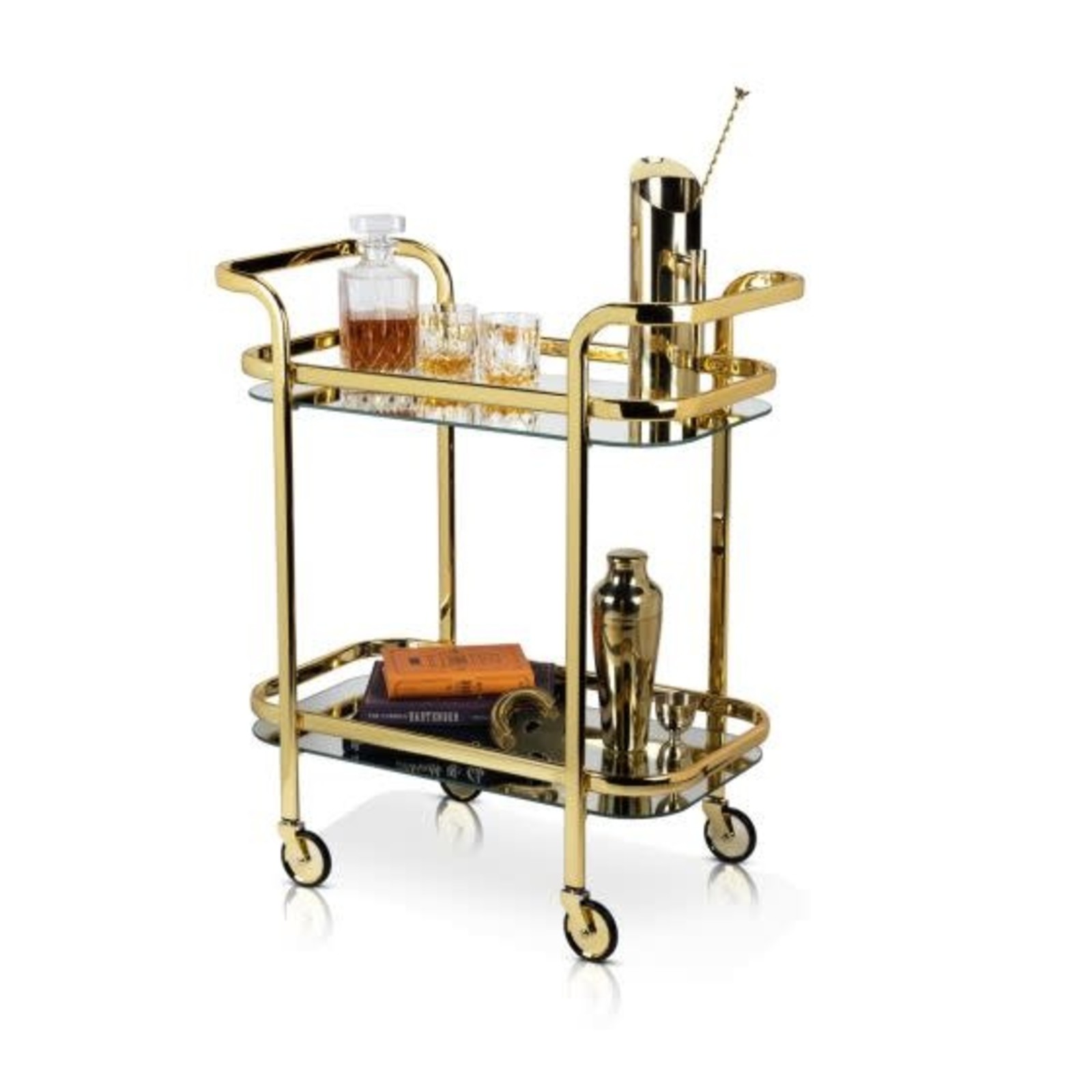TRUE BRANDS Gold Bar Cart by Viski®  5891 loading=