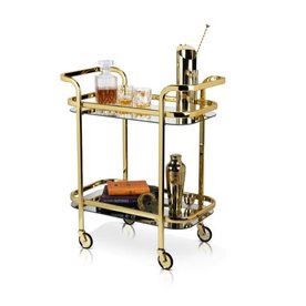 TRUE BRANDS Gold Bar Cart by Viski®  5891