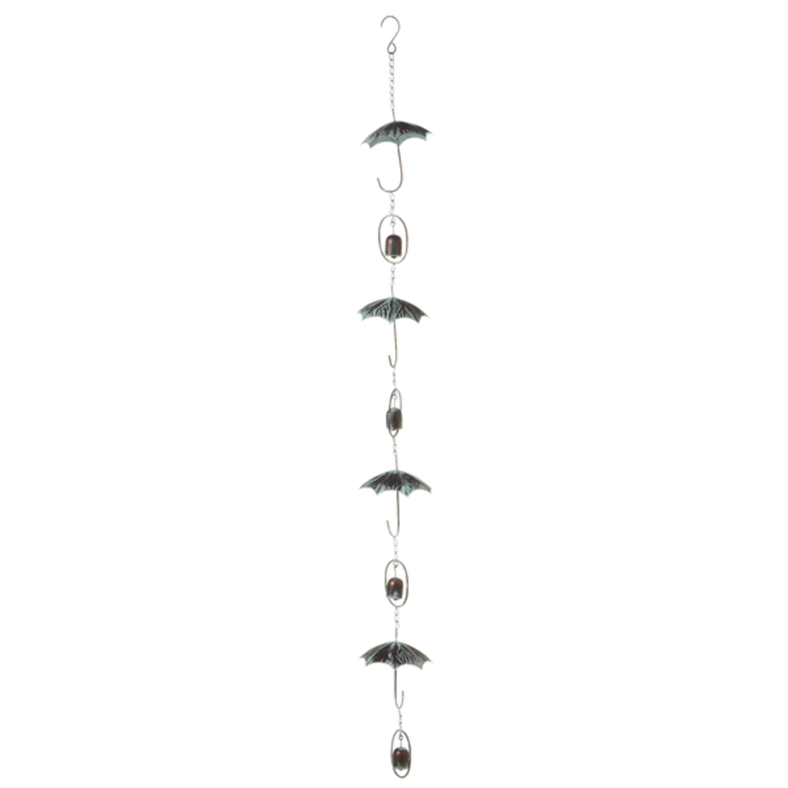 Ganz Patina Umbrella Rain Chain with Bells    154499 loading=