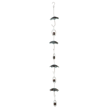 Ganz Patina Umbrella Rain Chain with Bells    154499