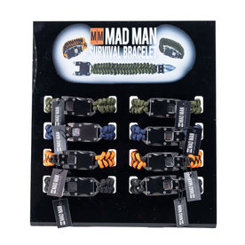 Mad Man Paracord Survival Bracelet