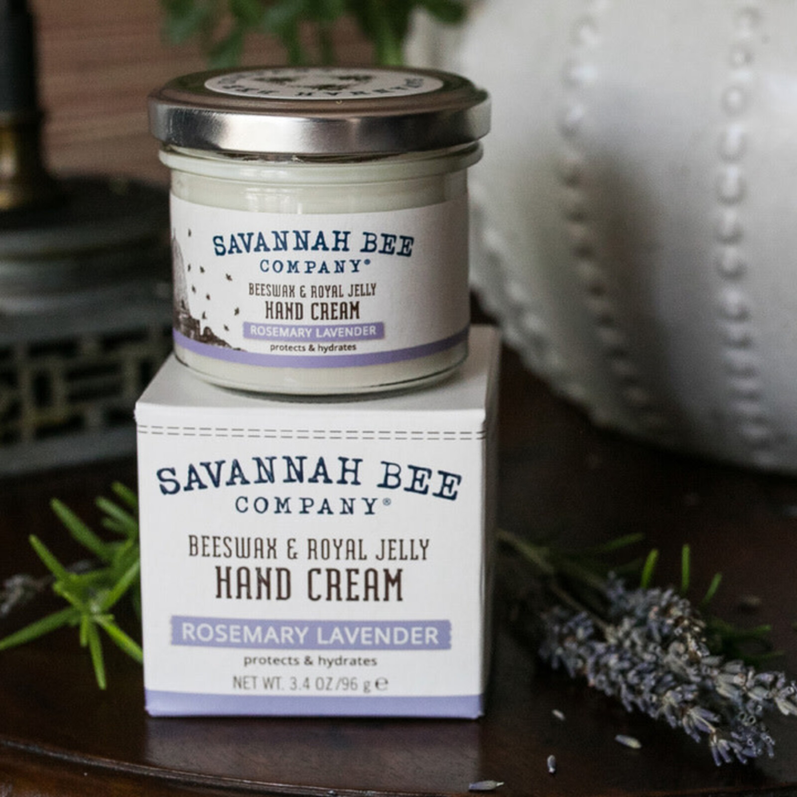 Savannah Bee Company Rosemary Lavender Beeswax Hand Cream  BHCBJRL loading=