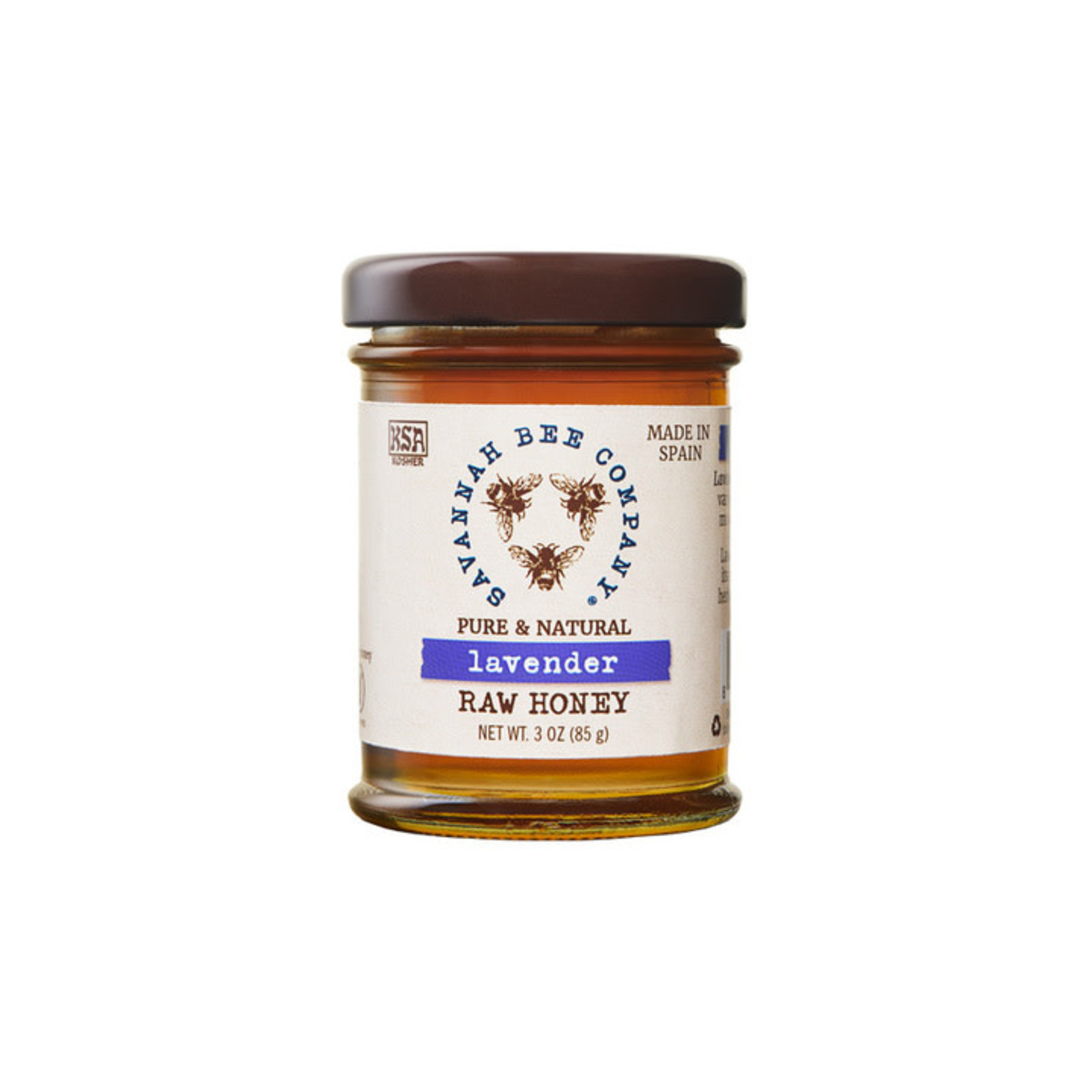 Savannah Bee Company 3 oz Lavender Honey   H3LAV loading=