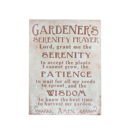 Ganz Gardener's Serenity Prayer Plaque  ER63687