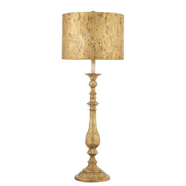 RAZ Imports Inc. 38" DISTRESSED GOLD LAMP WITH METAL SHADE  4232240