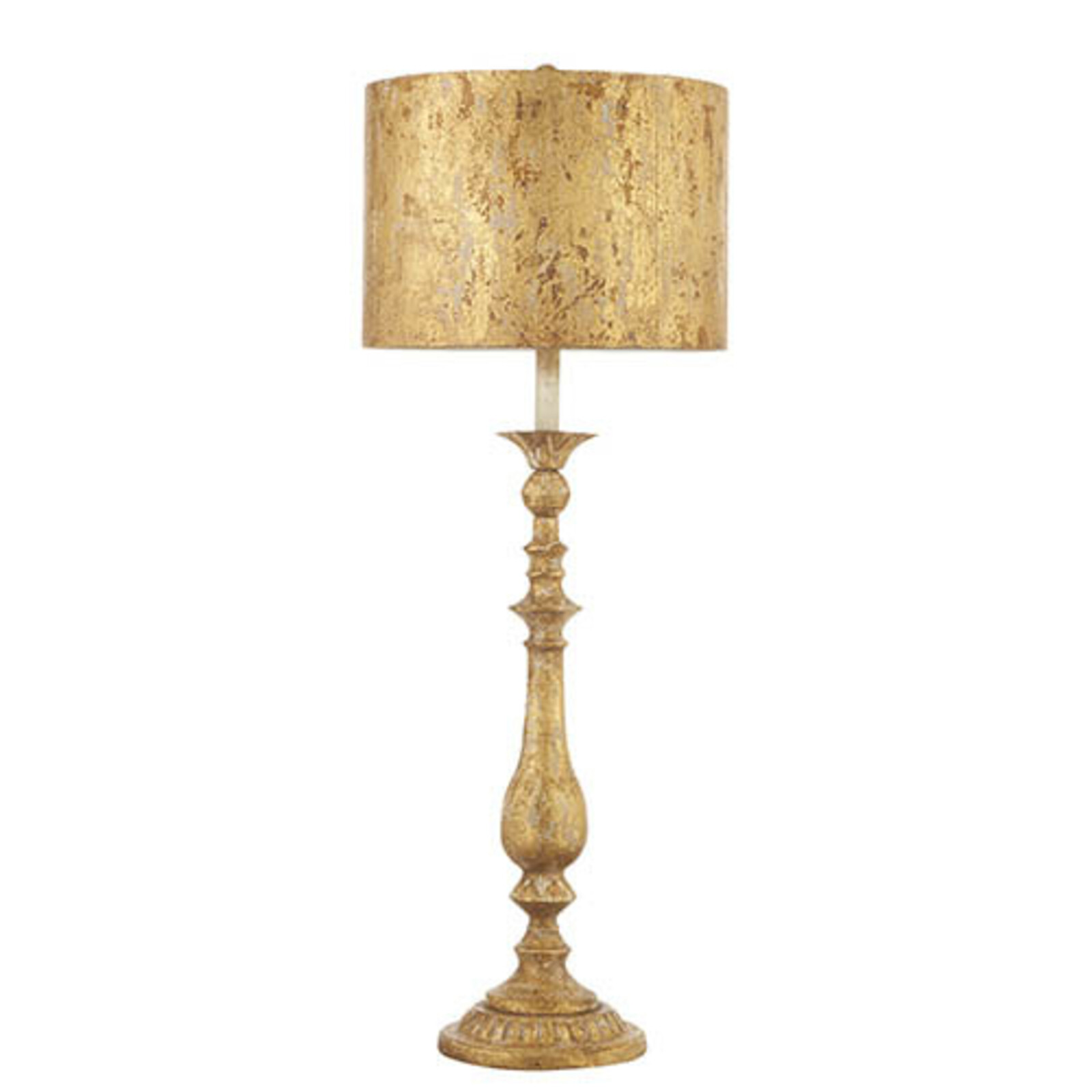 RAZ Imports Inc. 38" DISTRESSED GOLD LAMP WITH METAL SHADE  4232240 loading=