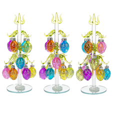 Ganz Handblown Easter Egg Tree with 12 Egg Ornaments  EA14937