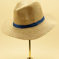 Powder Natasha Hat in Natural/Navy Weave NAT22