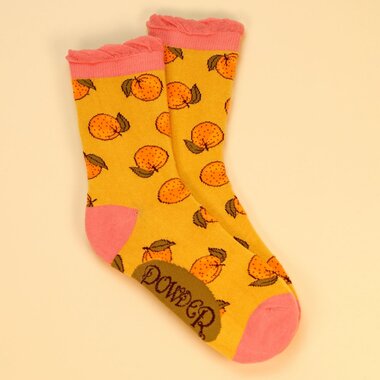 Powder Orange Party Ankle  Socks   SOC490