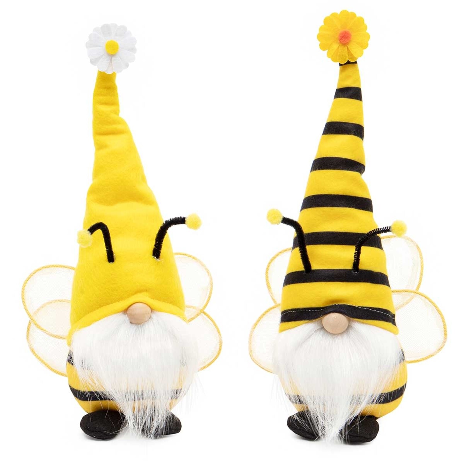Meravic Buzz The Bee Gnome with Striped/Yellow 12.5" Large  T4552 loading=