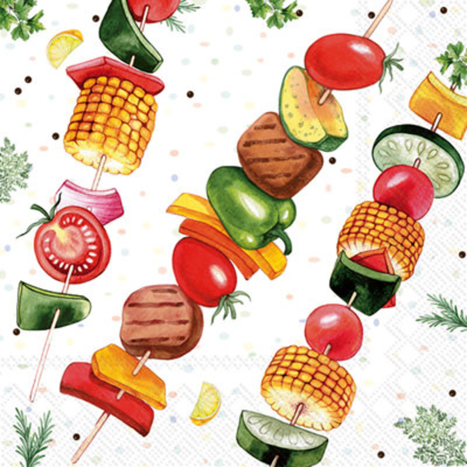 ihr BBQ DINNER COCKTAIL NAPKIN    C866200 loading=