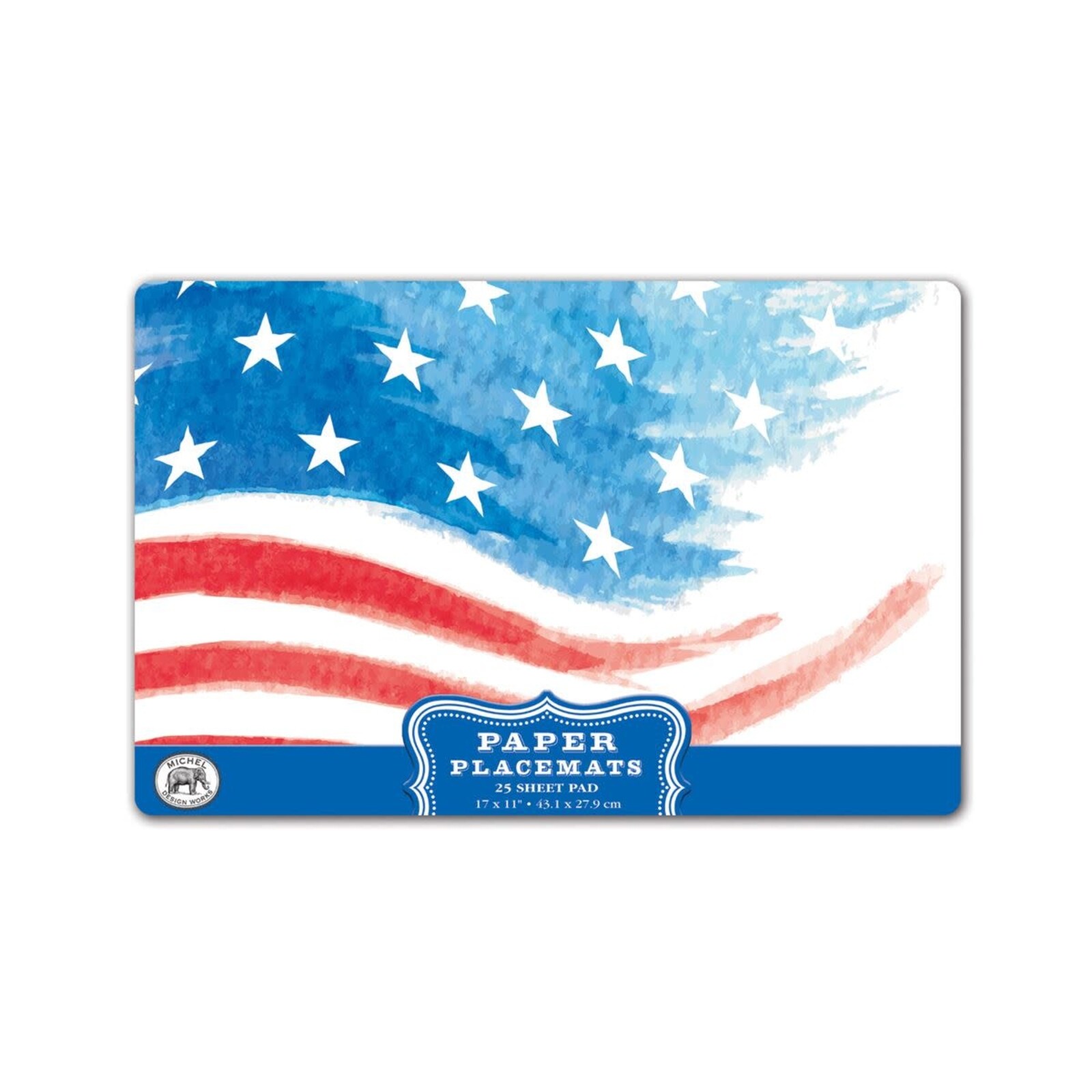 Michel Design Works Placemats Red, White & Blue Paper Placemats   PM343 loading=