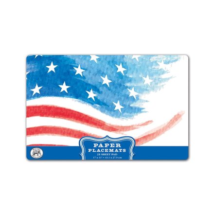 Michel Design Works Placemats Red, White & Blue Paper Placemats   PM343
