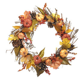 RAZ Imports Inc. 16" Pumpkin Mini Wreath