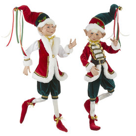 RAZ Imports Inc. 30" POSABLE TRADITIONAL JESTER ELF  4202531