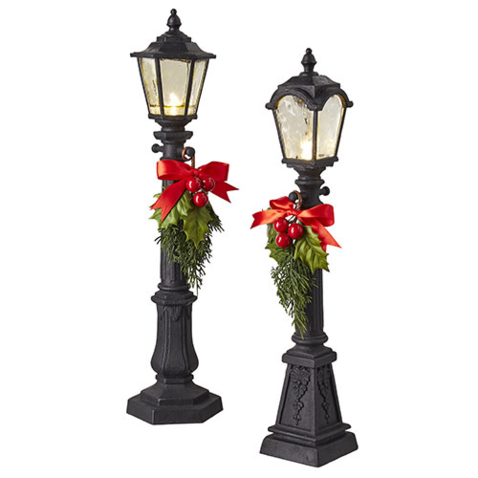 RAZ Imports Inc. 19.25" LIGHTED BLACK LAMPPOST  4211579 loading=