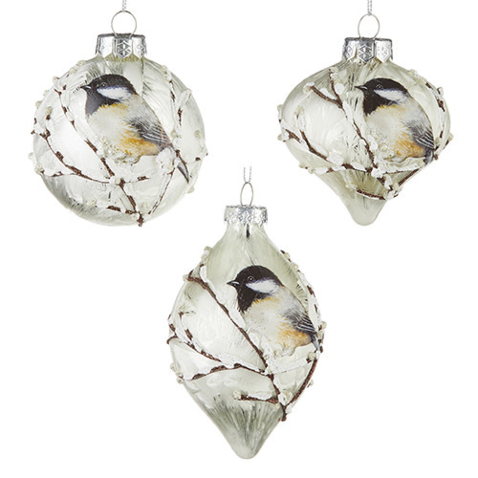 RAZ Imports Inc. 3" CHICKADEE ORNAMENT   4224500 loading=