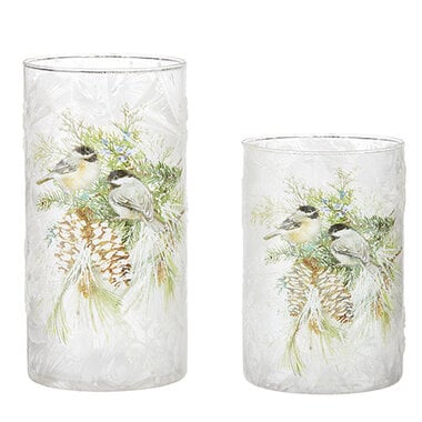 RAZ Imports Inc. WINTER CHICKADEE CONTAINER (1 Small)   4224537S