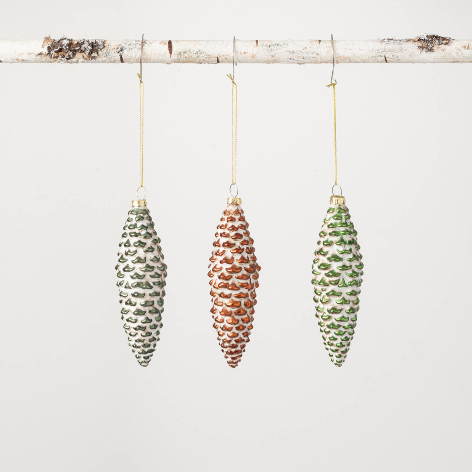 Sullivans GLASS PINECONE ORNAMENT   OR10090 loading=