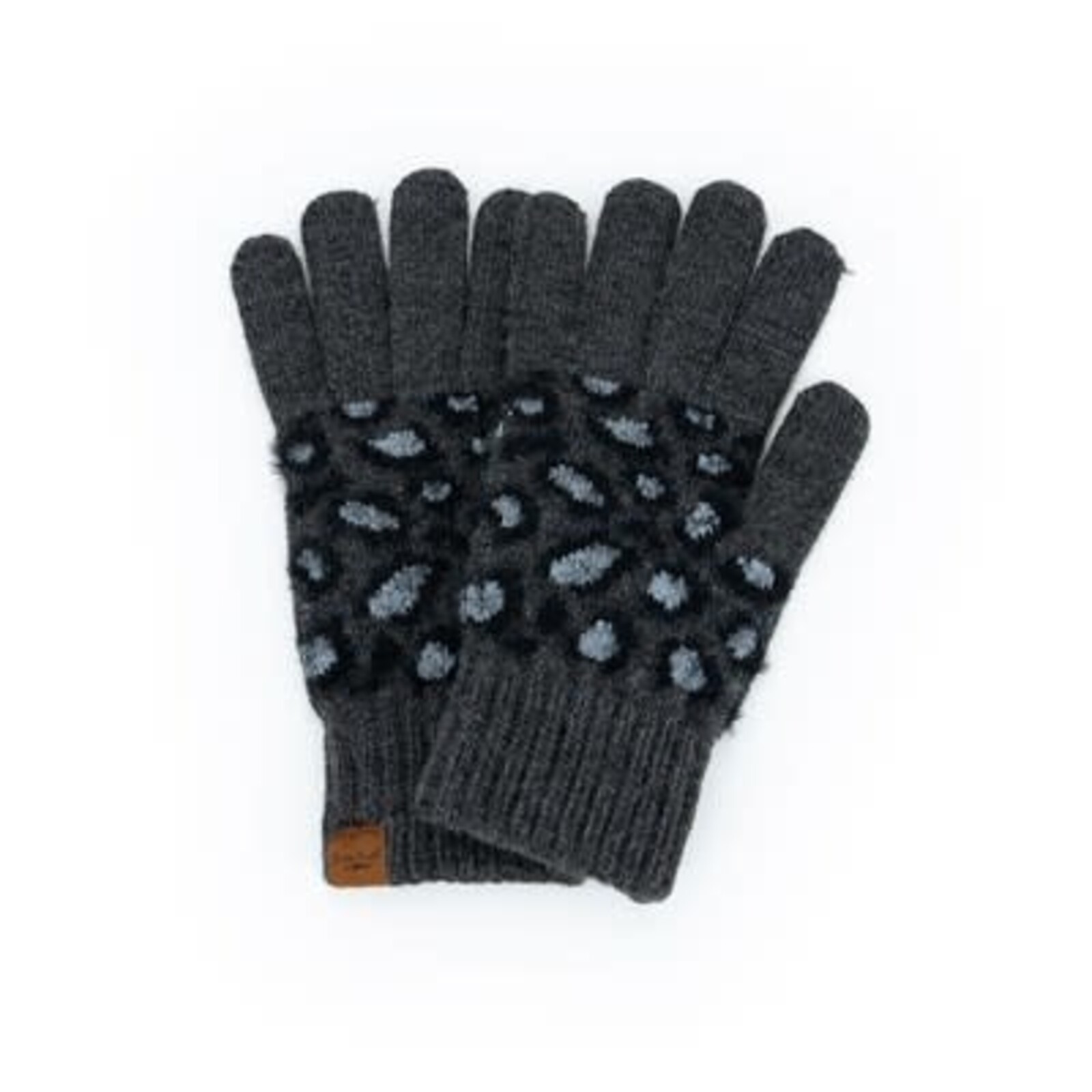 Britt's Knit's Britt's Knits Snow Leopard Gloves  BKSLGLV loading=