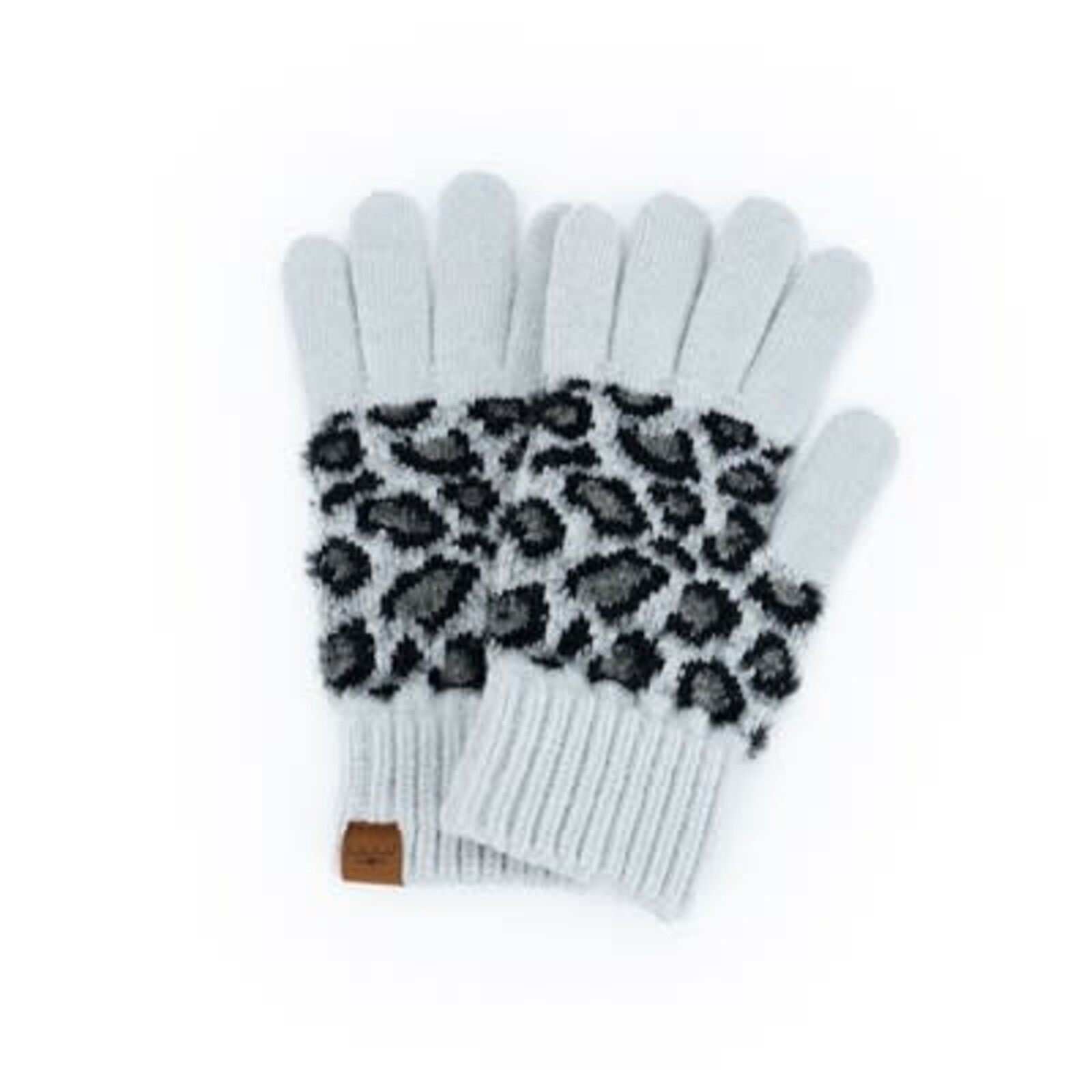 Britt's Knit's Britt's Knits Snow Leopard Gloves  BKSLGLV loading=