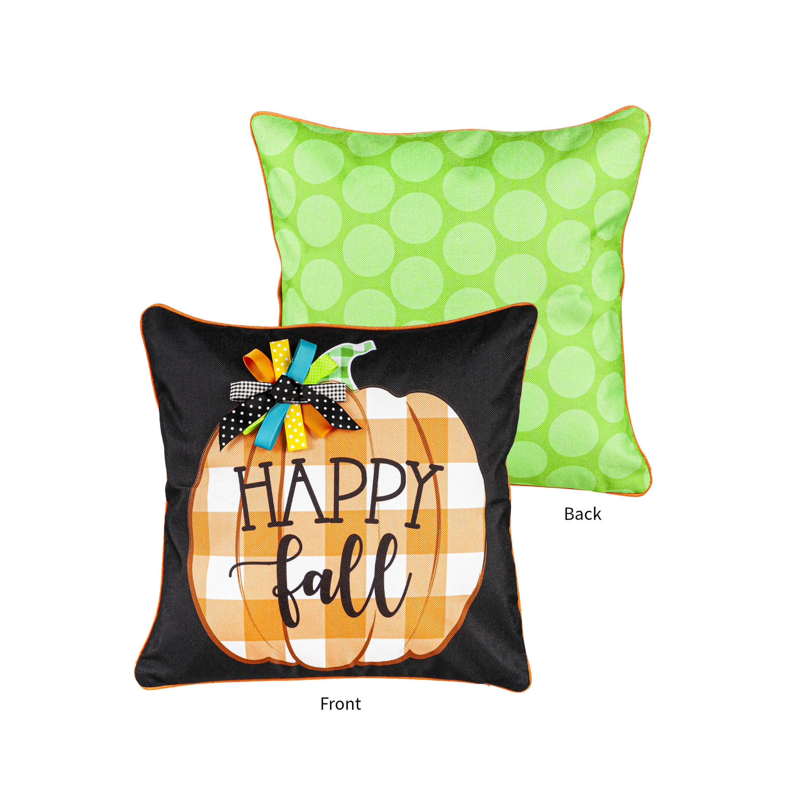 Evergreen Enterprises Happy Fall Pumpkin Interchangeable  Pillow Cover Only 4PLC454BL loading=