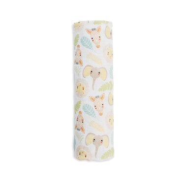 lulujo Lulujo Cotton Swaddle – Jungle – 47×47"  LJ095