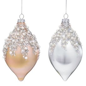 Burton + Burton SILVER OR  GOLD ORNAMENT WITH SEQUINS   9745059