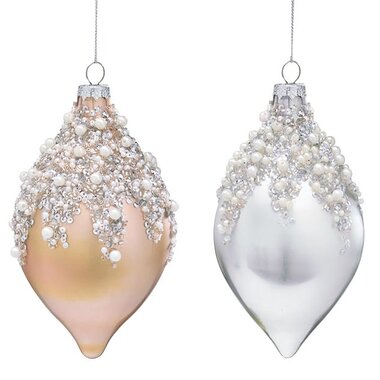 Burton + Burton SILVER OR  GOLD ORNAMENT WITH SEQUINS   9745059