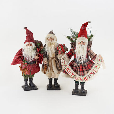 One Hundred 80 Degrees Resin Santa 17"   DF0849